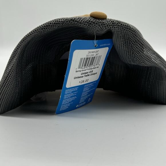 Columbia Spring Grove Bear Mountain Badge Cap Hat Men NWT SnapBack Mesh Trucker - Picture 2 of 3